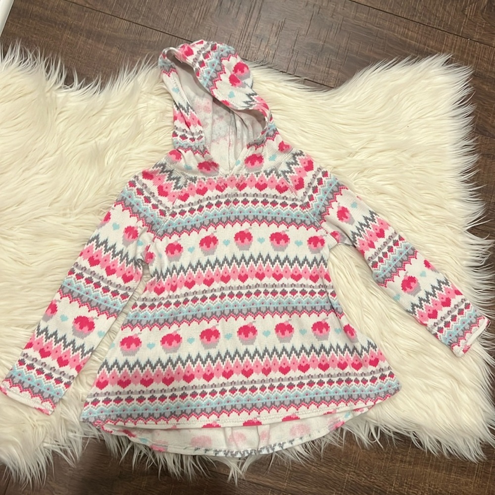 Like new Gymboree ice cream knit hoodie sweaters